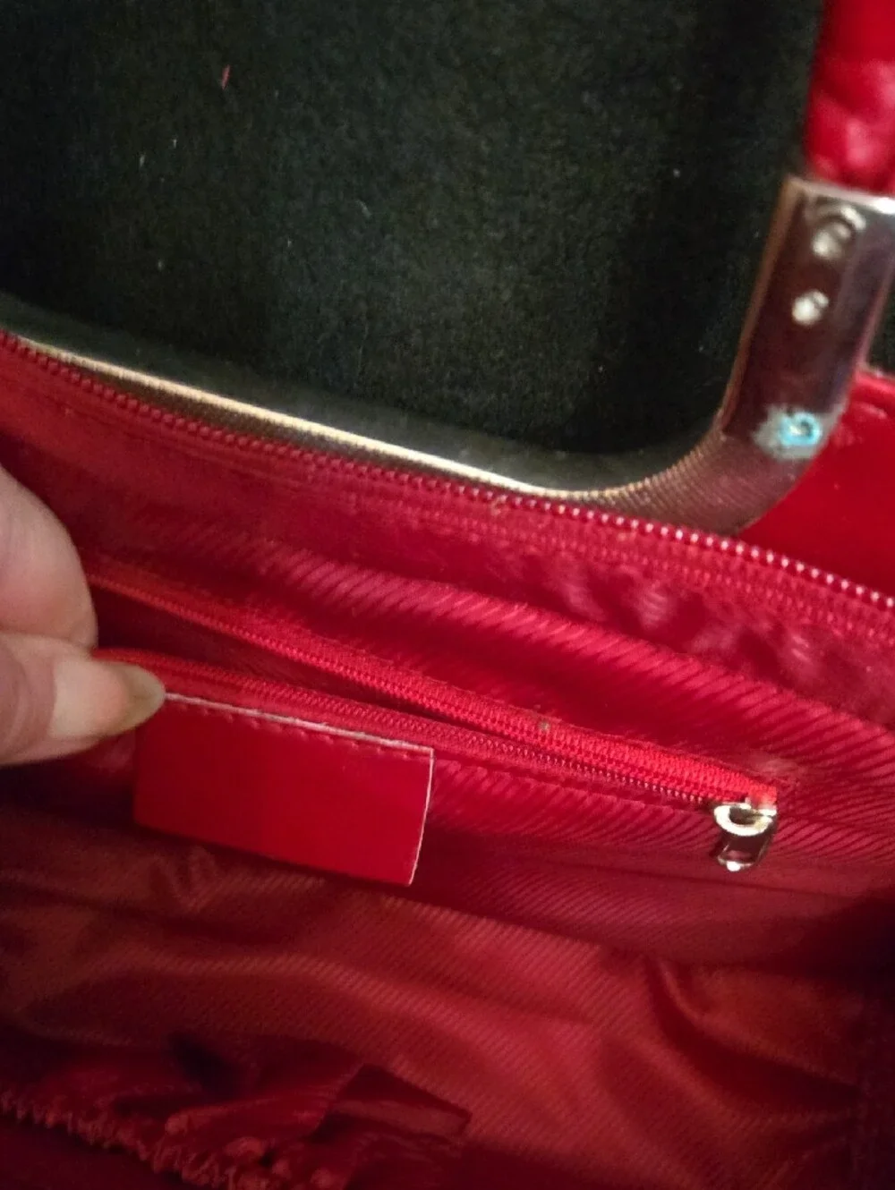 Red Patent Woman's Top-Handle Bag